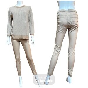 H&M Tan Stretch Skinny Jeggings, NWOT, 6